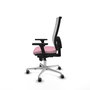 PIQUERAS Y CRESPO Silla de oficina Horna Rosa y Blanca con Brazos 3D