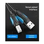 Vention Cable USB 2.0 VAS-A16-B500 para Impresora, USB Tipo-B Macho a Macho, 480Mbps, 5m, Negro