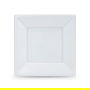 Algon Set 6 Platos Cuadrados Plástico Ecológico 18 cm (36 Unidades)
