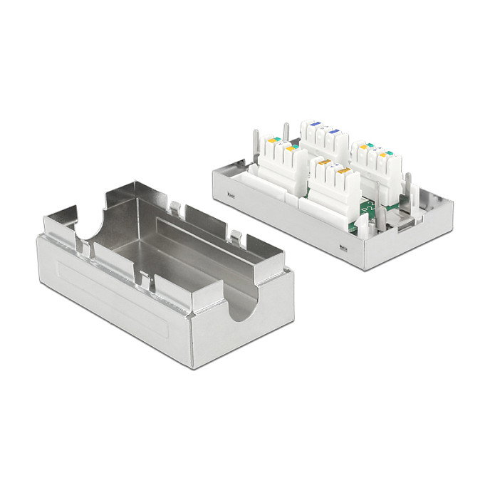 DeLOCK 86410 Caja de conexión para cable de red Cat.6A LSA STP