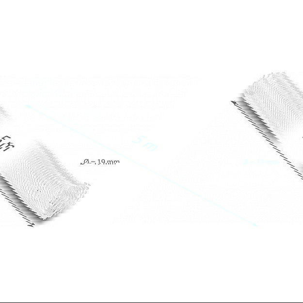 DeLOCK Geflechtschlauch selbstschließend, Funda Trenzada de Cierre Automático, 5 m x 19 mm, Blanco, Poliéster, -40 a 125 °C