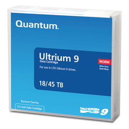 Quantum Cinta de Datos LTO-9 MR-L9MQN-02 - 18 TB Nativo / 45 TB Comprimido - Cartucho Virgen Bafe Worm