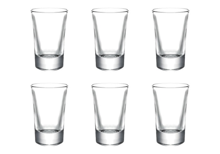 Arcoglass Set de 6 Vasos de Chupito Sena de 37.5cc