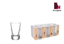 Arcoglass Set de 6 Vasos de Chupito Sena de 37.5cc