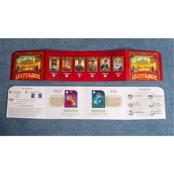 Turing Machine Juego de Mesa Kronologic: Paris 1920 - Misterio, Deducción y Viajes en el Tiempo - 1 a 4 Jugadores, a Partir de 10 Años