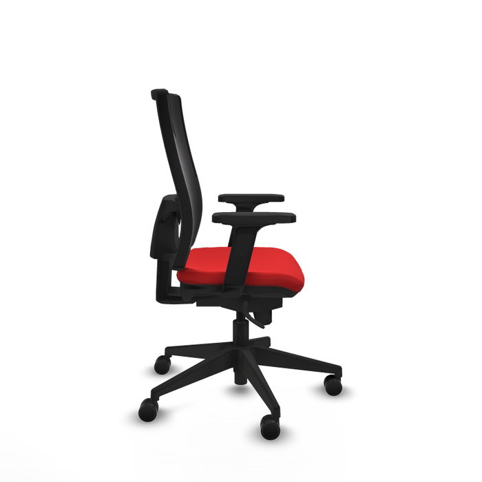 PIQUERAS Y CRESPO Silla de oficina Horna con mecanismo Sincro, Rojo y Negro PIQUERAS Y CRESPO Silla de oficina Horna con mecanismo Sincro, Rojo y Negro