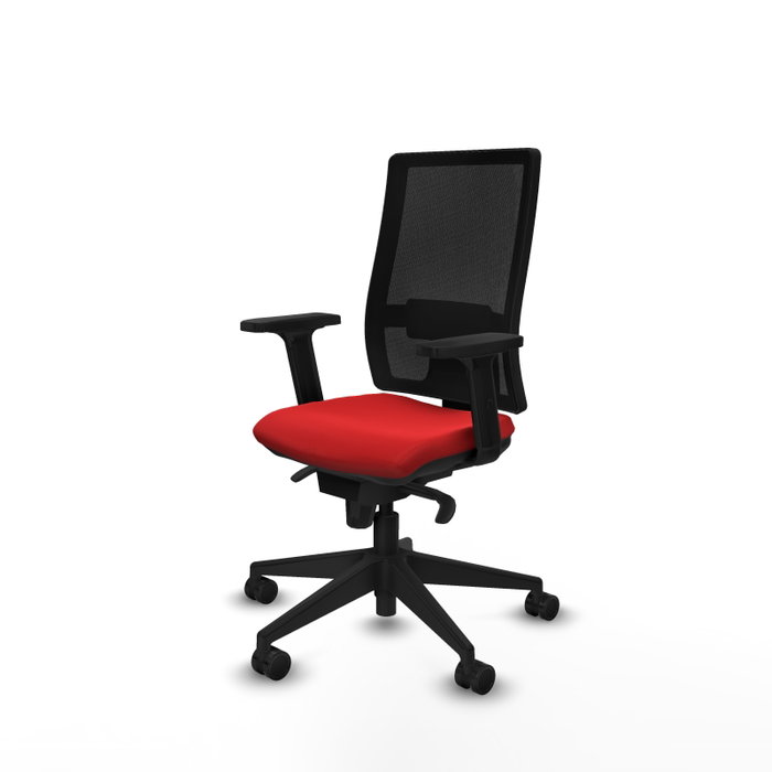 PIQUERAS Y CRESPO Silla de oficina Horna con mecanismo Sincro, Rojo y Negro PIQUERAS Y CRESPO Silla de oficina Horna con mecanismo Sincro, Rojo y Negro