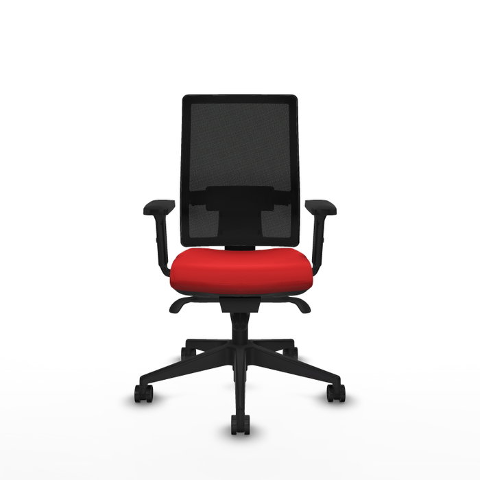 PIQUERAS Y CRESPO Silla de oficina Horna con mecanismo Sincro, Rojo y Negro PIQUERAS Y CRESPO Silla de oficina Horna con mecanismo Sincro, Rojo y Negro