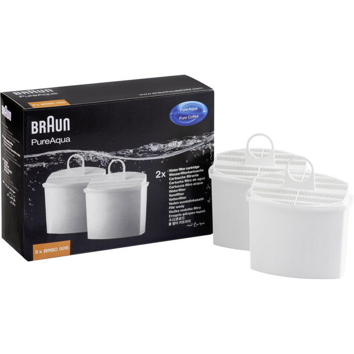 Braun Set de 2 Cartuchos de Filtro de Agua PureAqua BRSC006 Braun Set de 2 Cartuchos de Filtro de Agua PureAqua BRSC006