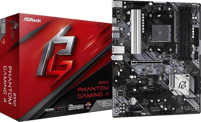 ASRock B550 Phantom Gaming 4 ATX AM4 DDR4
