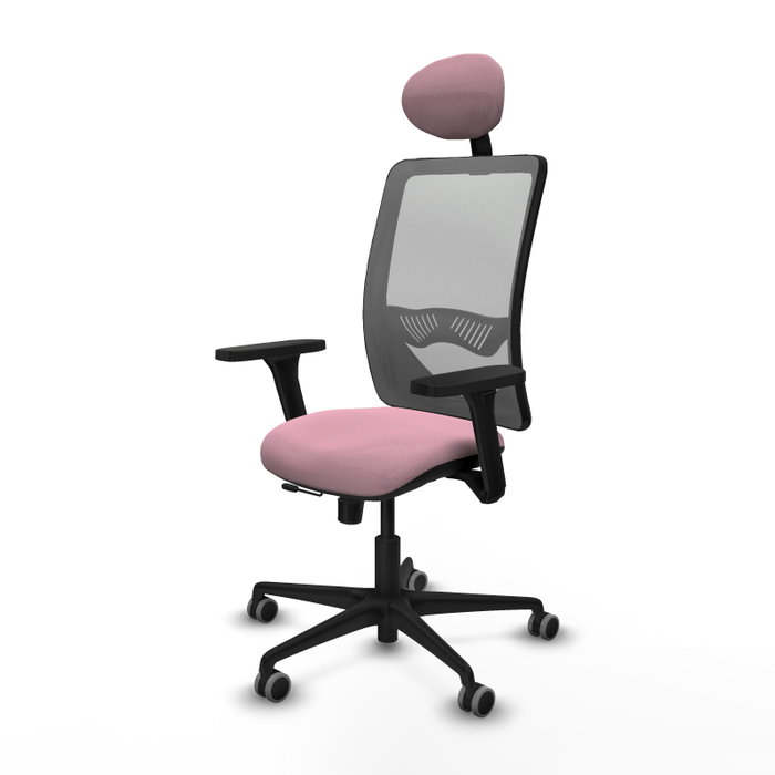 PIQUERAS Y CRESPO Silla de oficina Zulema Rosa con mecanismos Sincro/Traslack