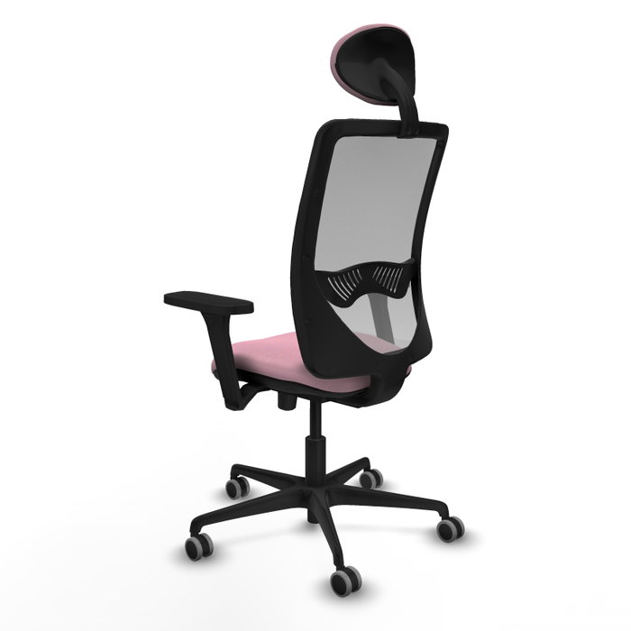 PIQUERAS Y CRESPO Silla de oficina Zulema Rosa con mecanismos Sincro/Traslack