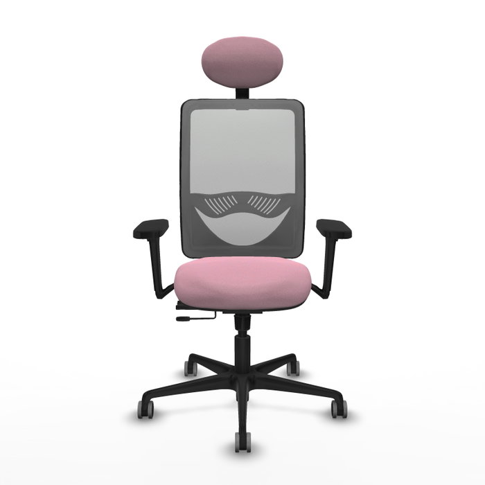 PIQUERAS Y CRESPO Silla de oficina Zulema Rosa con mecanismos Sincro/Traslack