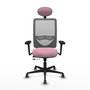 PIQUERAS Y CRESPO Silla de oficina Zulema Rosa con mecanismos Sincro/Traslack
