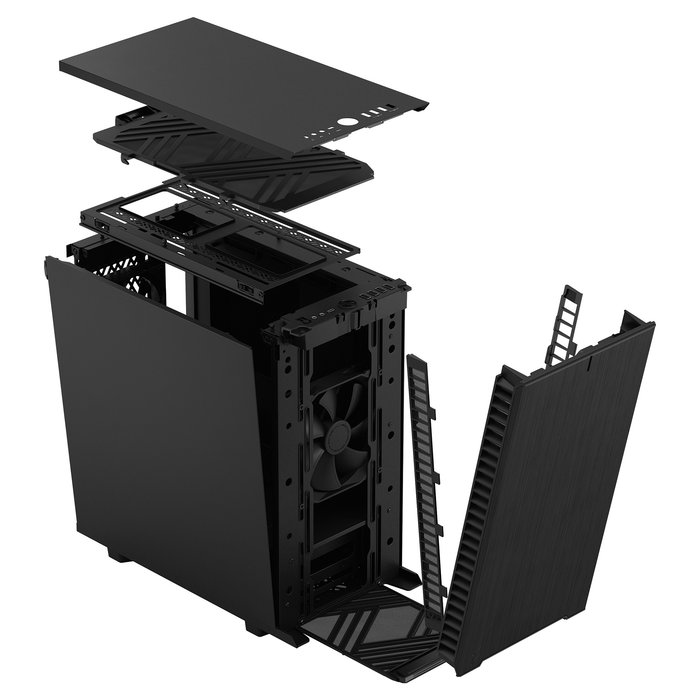 Fractal Design Define 7 Mini Negro, Caja de PC Micro ATX, Mini-DTX, Mini-ITX, Acero, con Filtro Anti-polvo