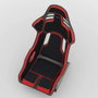 Recaro Podium Negro/Rojo Talla L Lado Piloto con Homologación ABE y FIA