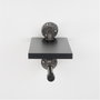 Wallity BORURAF238 Estantería de Tubo Negra de MDF 15 x 28 x 15 cm