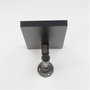 Wallity BORURAF238 Estantería de Tubo Negra de MDF 15 x 28 x 15 cm