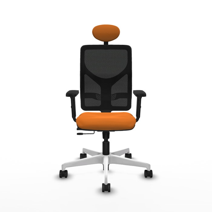 PIQUERAS Y CRESPO Silla de oficina Motilla Naranja y Negro PIQUERAS Y CRESPO Silla de oficina Motilla Naranja y Negro