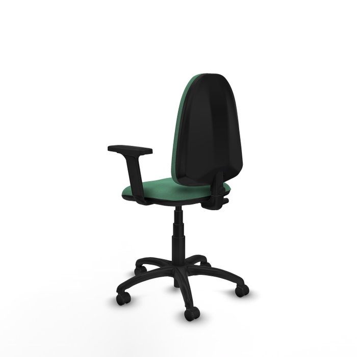 PIQUERAS Y CRESPO Silla de oficina Aýna Verde esmeralda con Brazos 2D