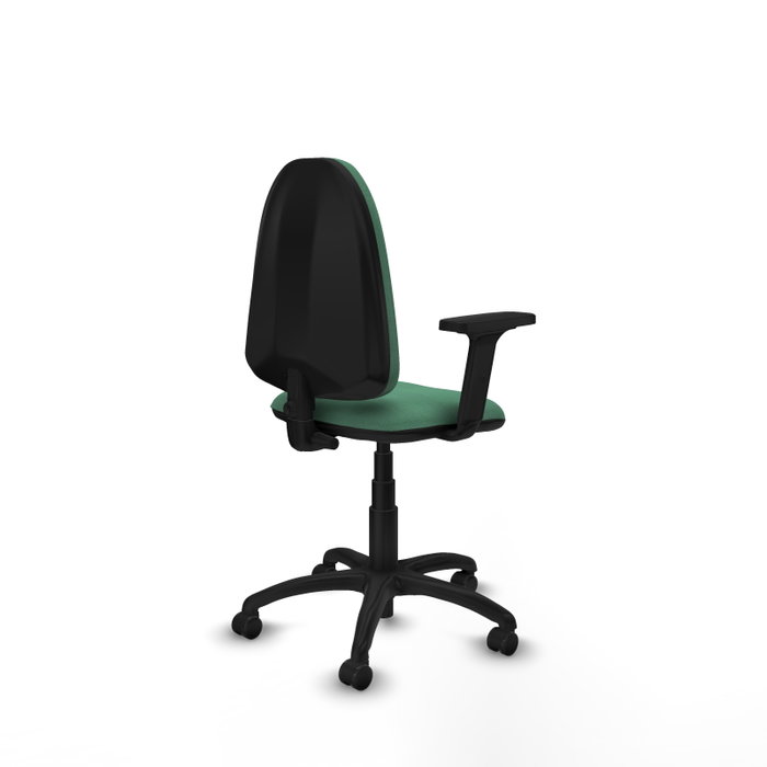 PIQUERAS Y CRESPO Silla de oficina Aýna Verde esmeralda con Brazos 2D