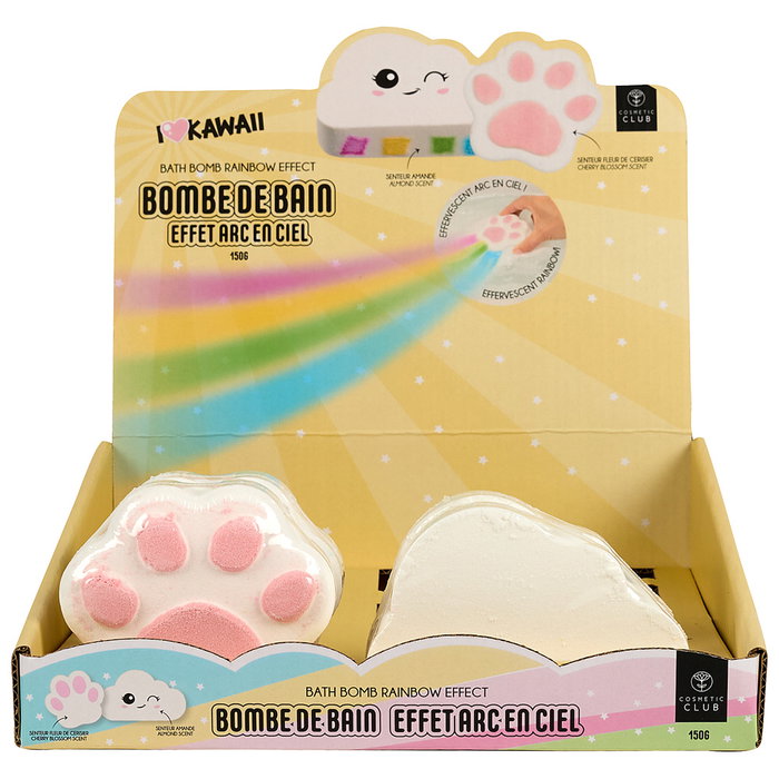 Cosmetic Club Bomba Baño Efecto Arco Iris Kawaii