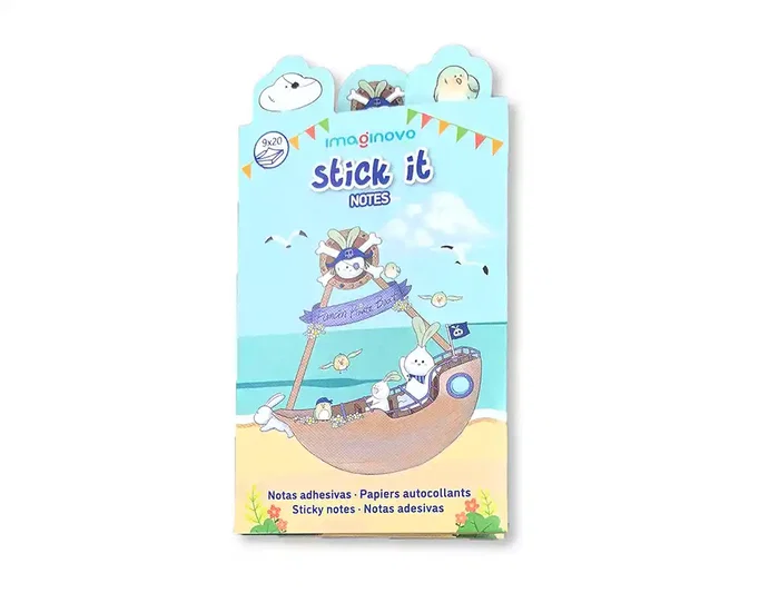 Imaginovo Notas Adhesivas Stick It! Notebook Pirata Tamaños Surtidos 20 Notas Adhesivas