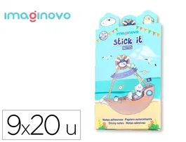 Imaginovo Notas Adhesivas Stick It! Notebook Pirata Tamaños Surtidos 20 Notas Adhesivas
