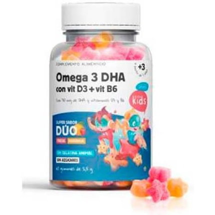 HERBORA Senda Kids Omega 3 DHA con Vit D3 y Vit B6 (60 gominolas)