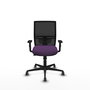 PIQUERAS Y CRESPO Silla de oficina Yunquera con mecanismo Sincro/Traslack, Morado y Negro