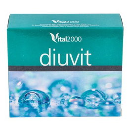 VITAL 2000 Diuvit 60 Comp. Diurético con Abedul, Ortosifón, Vellosilla y Lespedeza