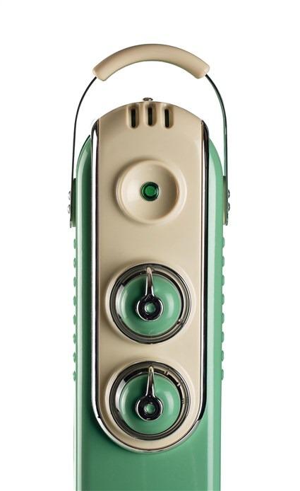 Ariete 837/14 Radiador de Aceite de 7 Elementos Vintage Verde