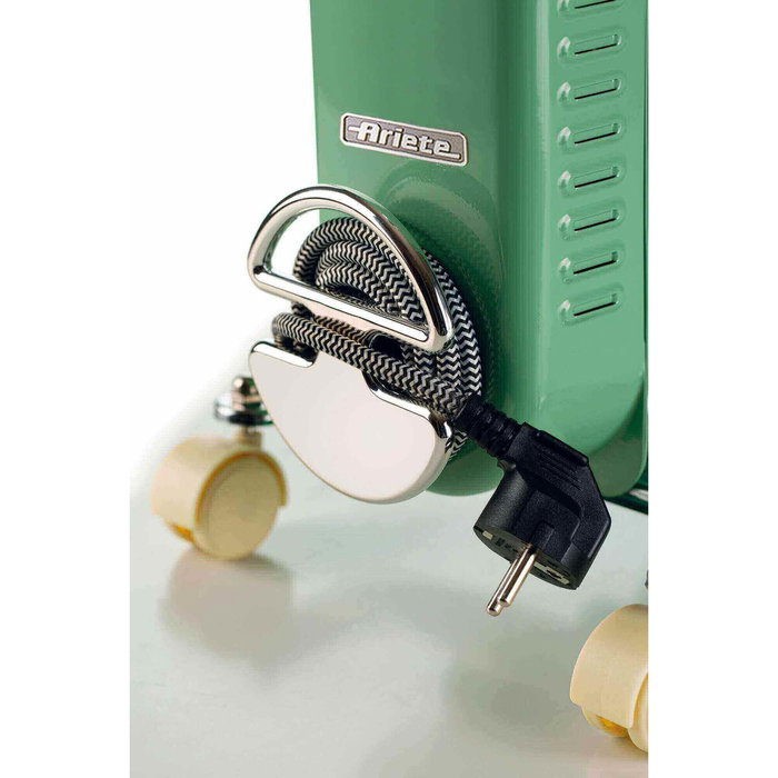 Ariete 837/14 Radiador de Aceite Vintage Verde de 7 Elementos
