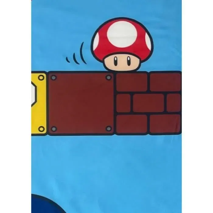 Mario Bros Manta Sherpa Vintage 100 x 150 cm