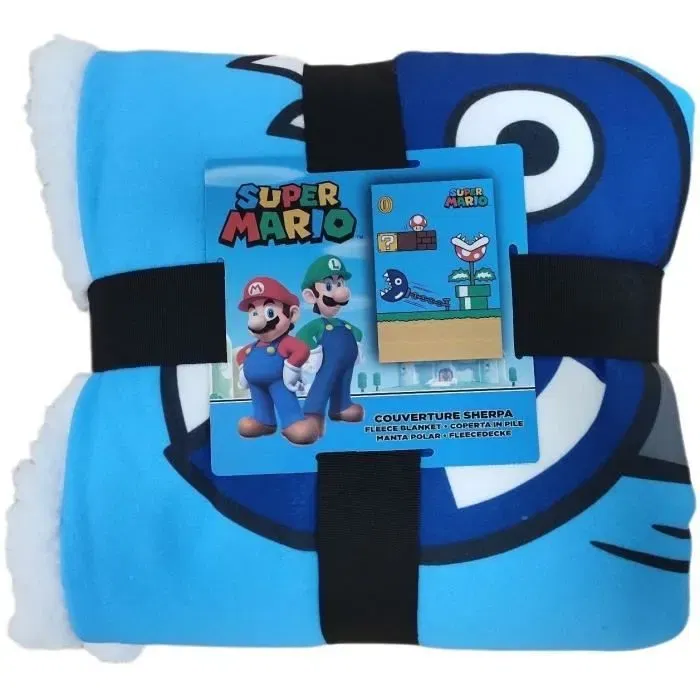 Mario Bros Manta Sherpa Vintage 100 x 150 cm