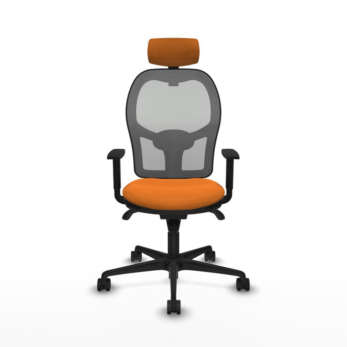 PIQUERAS Y CRESPO Silla de oficina Jorquera Naranja y Gris
