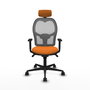 PIQUERAS Y CRESPO Silla de oficina Jorquera Naranja y Gris