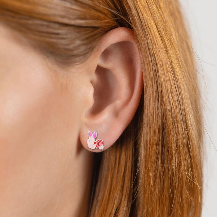 PEERS HARDY Pendientes Piglet Winnie the Pooh Disney Plata 925