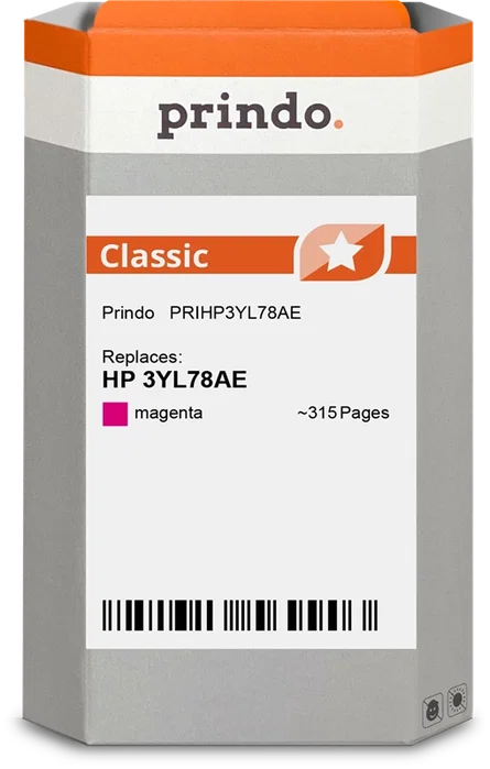 Prindo Cartucho de tinta magenta PRIHP3YL78AE Classic Prindo Cartucho de tinta magenta PRIHP3YL78AE Classic