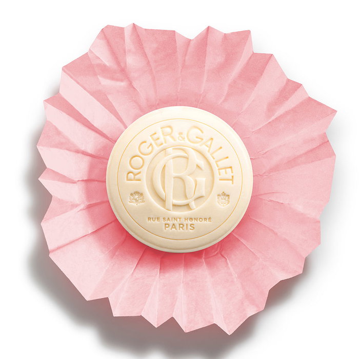 ROGER & GALLET Rose Thé - Jabón de bienestar perfumado, pastilla 100 g