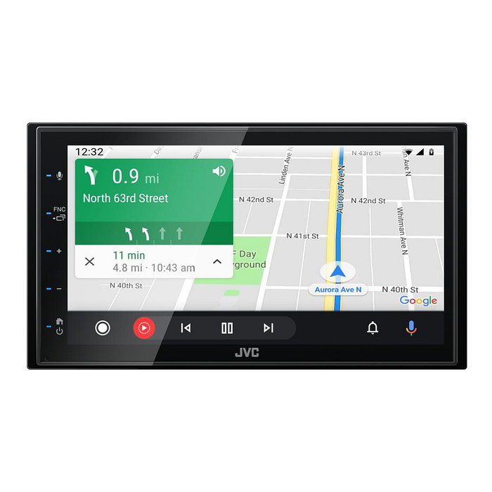 JVC KW-M565DBT Radio Coche Pantalla Táctil 2 DIN 6.8" Negro Apple CarPlay Bluetooth USB DAB+ 200W