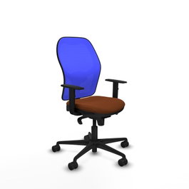 PIQUERAS Y CRESPO Silla de oficina Jorquera Sincro Marrón y Azul