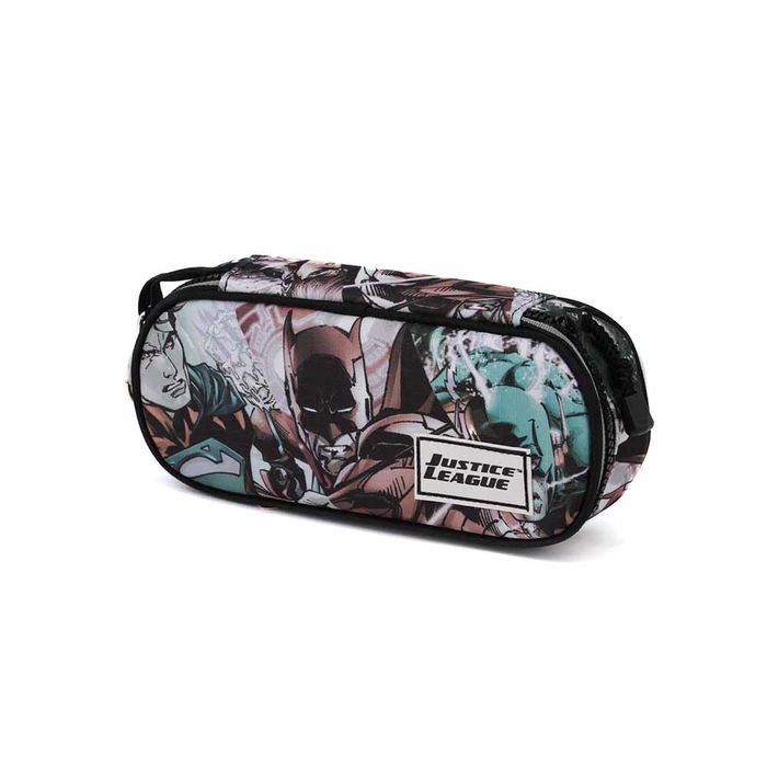 Estuche Portatodo Pencil Comics DC Liga de la Justicia (Justice L Gris Estuche Portatodo Pencil Comics DC Liga de la Justicia (Justice L Gris