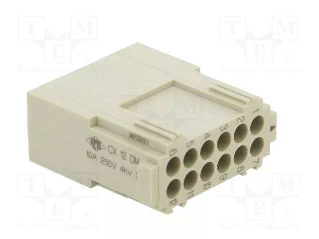 ILME MIXO CX 12 DM Conector HDC Macho de 12 Pines