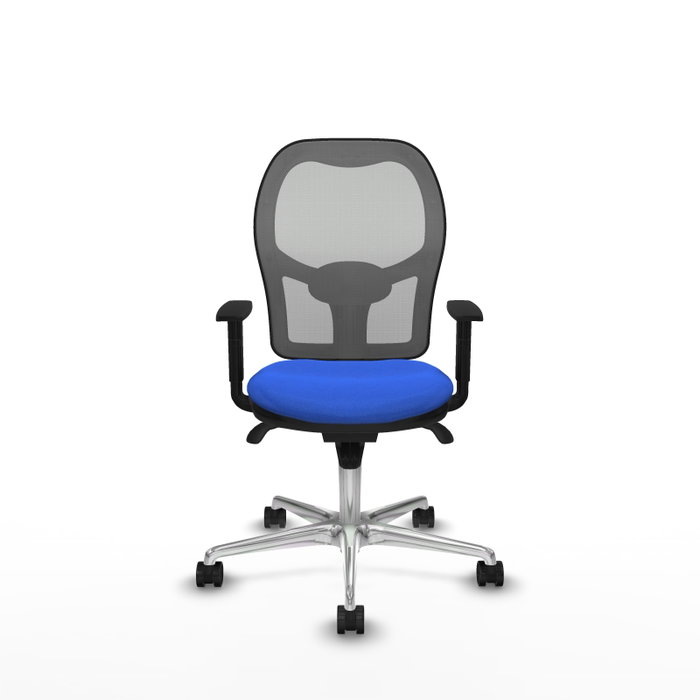 PIQUERAS Y CRESPO Silla de oficina Jorquera con mecanismo Sincro, Azul y Gris