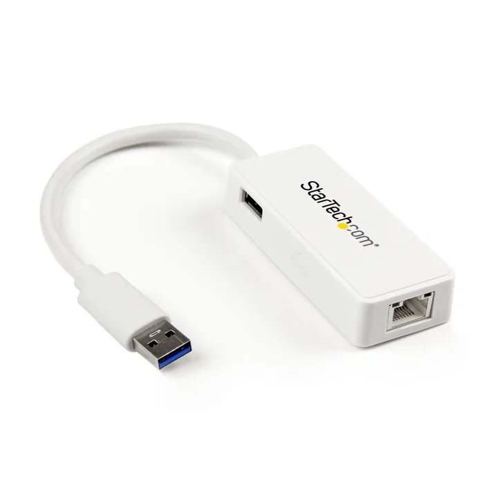 StarTech.com Adaptador Tarjeta de Red NIC Externa USB 3.0 Gigabit Ethernet RJ45 Puerto USB - Blanco - 5000 Mbit/s StarTech.com Adaptador Tarjeta de Red NIC Externa USB 3.0 Gigabit Ethernet RJ45 Puerto USB - Blanco - 5000 Mbit/s
