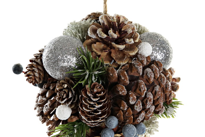 DKD Home Decor Bola de Decoración Piñas y Frutos Nevada DKD Home Decor Bola de Decoración Piñas y Frutos Nevada