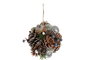 DKD Home Decor Bola de Decoración Piñas y Frutos Nevada