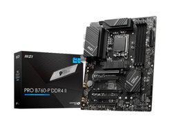 MSI 911-7E29-002 Placa Base PRO B760-P II Intel B760 Socket 1700 DDR5 ATX 4x DDR5 256GB HDMI DP SATA M.2 USB 3.2 USB-C 2.5GB