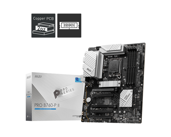 MSI PRO B760-P II Placa Base Intel B760 LGA 1700 ATX DDR5